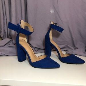 Royal blue heels